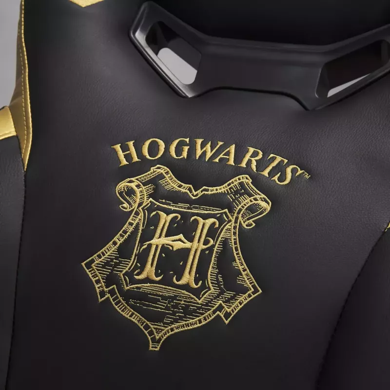 Žaidimų kėdė PC Subsonic Junior Hogwarts, minkštas sėdynės paminkštinimas, juoda/geltona