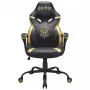 Žaidimų kėdė PC Subsonic Junior Hogwarts, minkštas sėdynės paminkštinimas, juoda/geltona