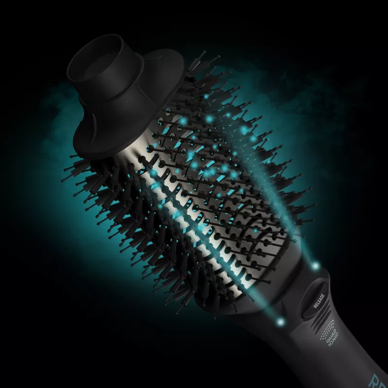 Revamp Progloss Volume & Style Hot Brush karšto oro šepetys Warm Black 1000 W 3 m