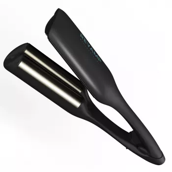 Revamp Progloss 2-in-1 Beach & Volume Waver bangų ir tūrio garbanojimo žnyplės Warm Black 3 m