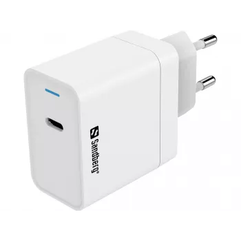 AC įkroviklis Sandberg USB-C PD65W EU vidaus universalus baltas