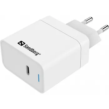 AC įkroviklis Sandberg USB-C PD65W EU vidaus universalus baltas