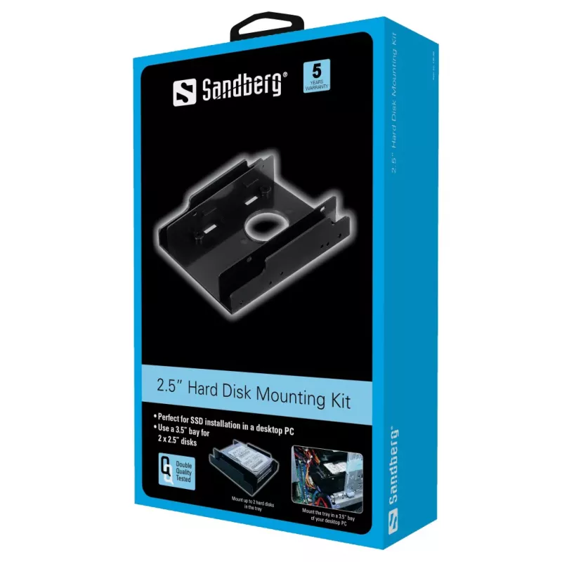 Sandberg 2.5'' kietojo disko montavimo rinkinys (HDD tvirtinimo kronšteinas)