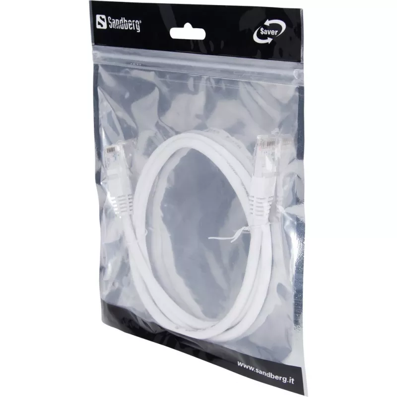 Tinklo laidas Sandberg UTP Cat6 1m RJ-45 U/UTP Pilkas