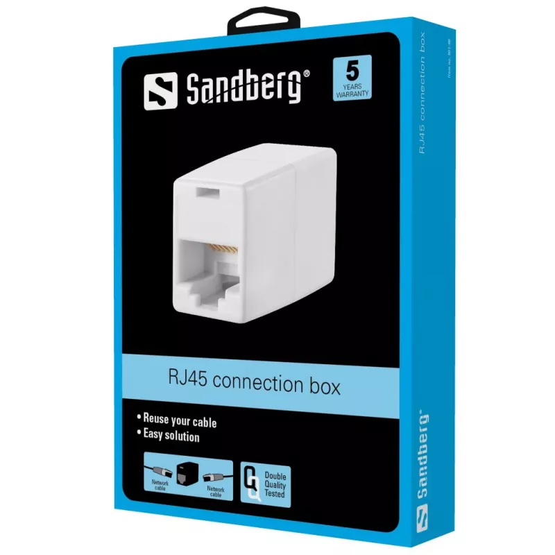 Sandberg 501-66 UTP jungtis F/F, smėlio spalvos