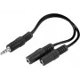 Audio skirstytuvas Sandberg MiniJack 1→2 502-16