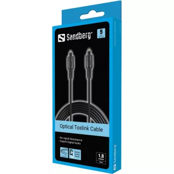 Optinis laidas Sandberg Optical Toslink–Toslink 1,8 m