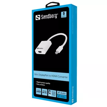 Adapteris MiniDP į HDMI Sandberg 508-29