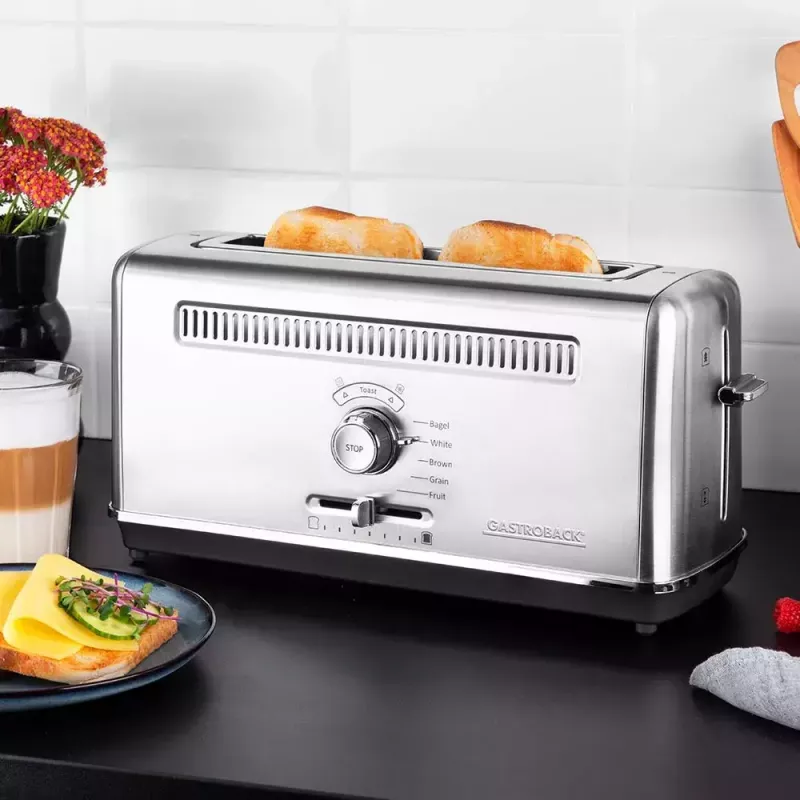 Gastroback Design Advanced 4S skrudintuvas 2 griežinėliai 1100 W juodas nerūdijantis plienas