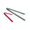 Virtuvinės žnyplės JATA HACC4522 293 mm Silikonas Nerūdijantis plienas Pilka Raudona