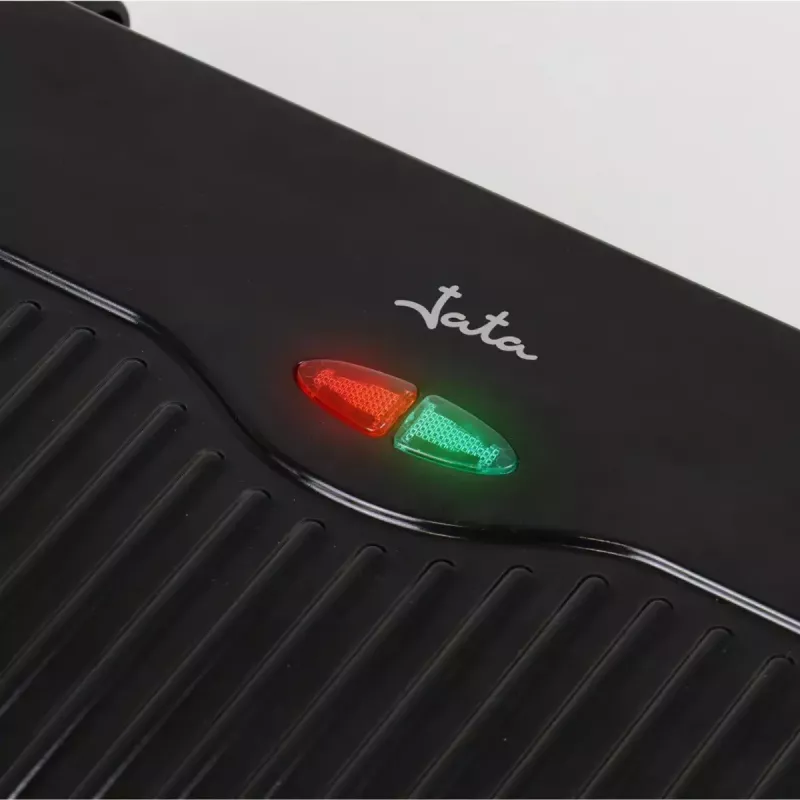 Kontaktinė grilio keptuvė JATA JEGR1107 1000W Juoda Nerūdijantis plienas Sukamasis valdymas