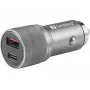 Sandberg automobilinis įkroviklis 1xQC3.0+1xUSB-C 48W, metalinis