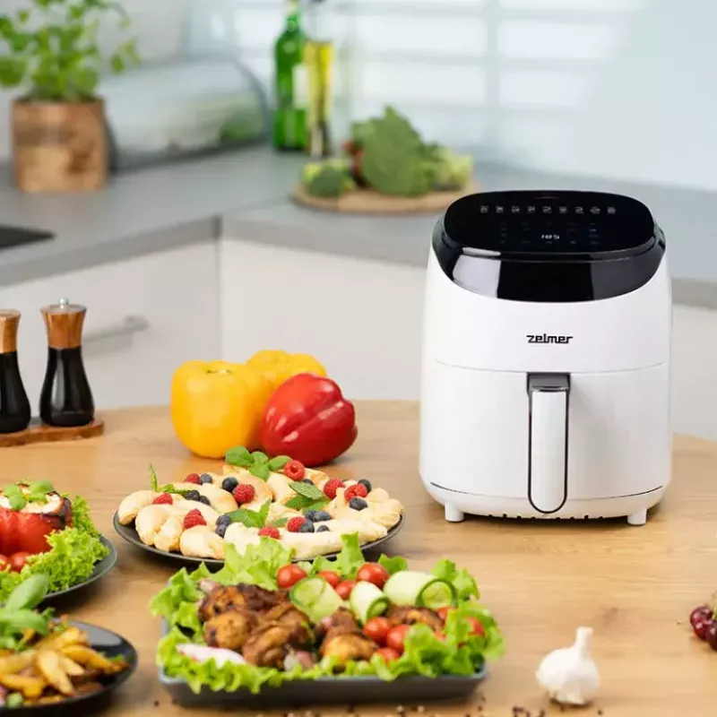 Kepimo krosnelė be riebalų Zelmer ZAF3551W 3,5 L 1200 W juoda balta