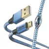Hama Reflective USB 2.0 laidas USB A – Micro-USB B 1,5 m mėlynas