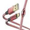 Hama Refleksinis USB kabelis USB 2.0 1,5 m USB A Micro-USB B Raudonas