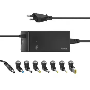 Hama 00200004 nešiojamojo kompiuterio įkroviklis, 90 W, juodas, AC