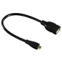 Hama 173892 USB 2.0 laidas Micro-USB B / USB A 0,15 m juodas