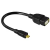 Hama 173892 USB 2.0 laidas Micro-USB B / USB A 0,15 m juodas
