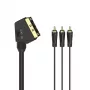 Hama 00205156 SCART laidas 1,5 m 3x RCA juodas