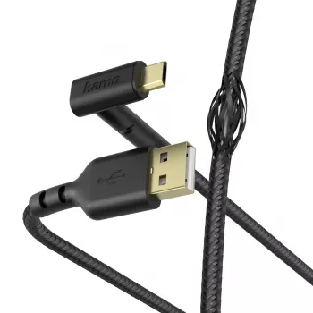 USB laidas Hama Stand USB 2.0 1,5 m USB A Micro-USB B juodas