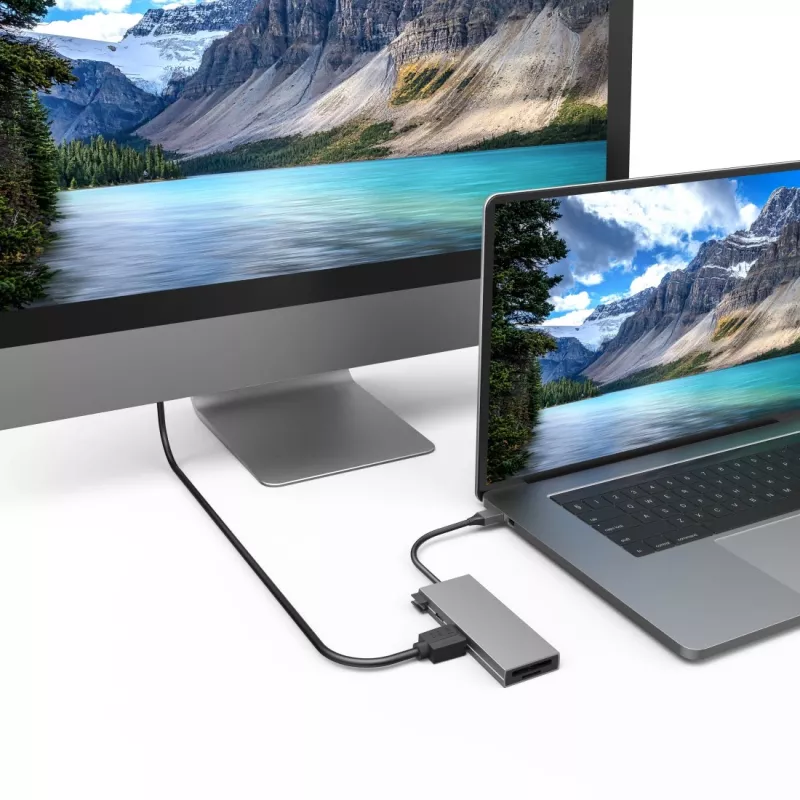 Hama 00200110 USB-C dokas / prievadų replikatorius USB 3.2 Gen 1 (3.1 Gen 1) Type-C pilka