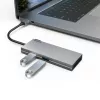 Hama 00200110 USB-C dokas / prievadų replikatorius USB 3.2 Gen 1 (3.1 Gen 1) Type-C pilka