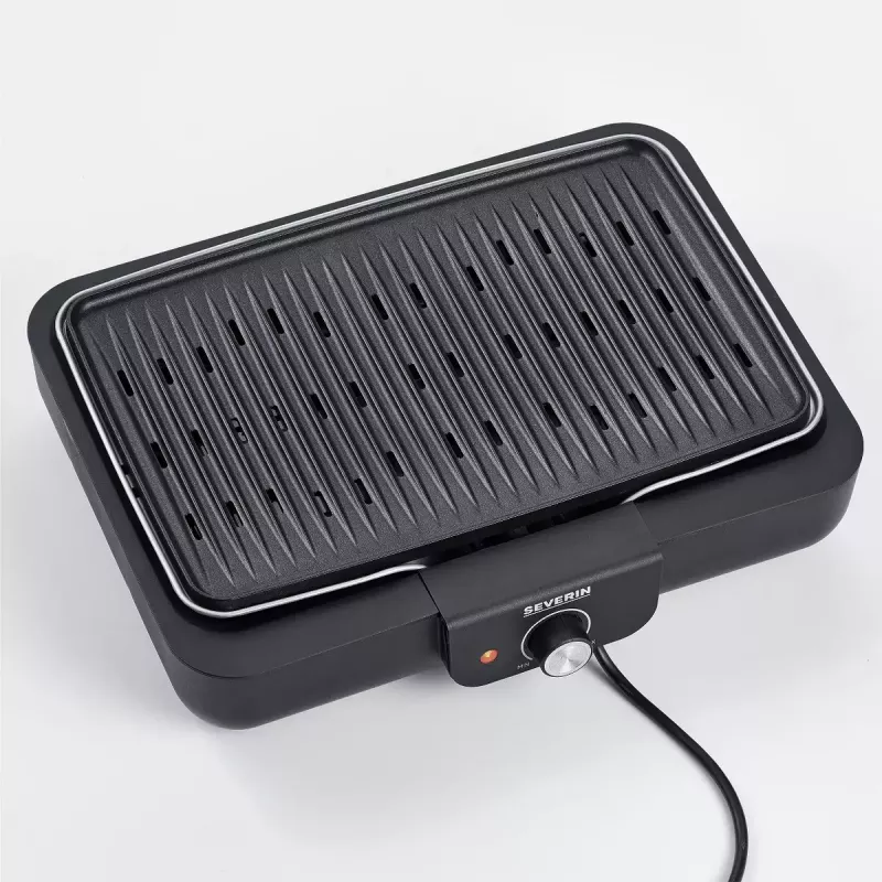 Stalinė elektrinė kepsninė Severin PG 8556 2300 W juoda nerūdijantis plienas