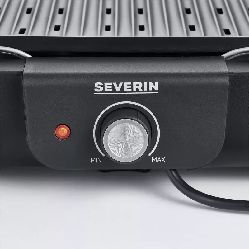 Stalinė elektrinė kepsninė Severin PG 8556 2300 W juoda nerūdijantis plienas