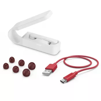 Hama Spirit Pocket belaidės ausinės TWS, į ausį, baltos