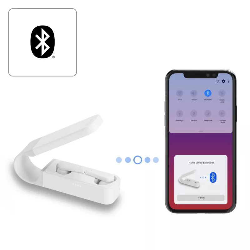 Hama Spirit Pocket belaidės ausinės TWS, į ausį, baltos