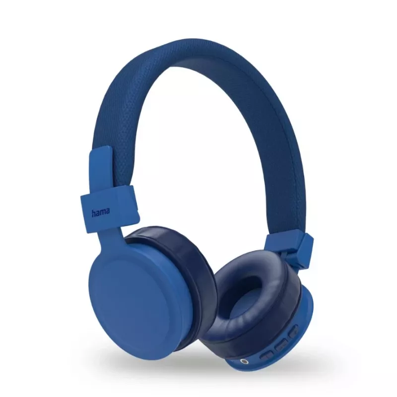 Hama Freedom Lit II belaidės ausinės ant galvos, muzikai/skambučiams, USB Type-C, Bluetooth, mėlyna