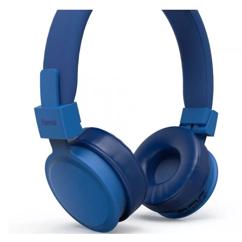 Hama Freedom Lit II belaidės ausinės ant galvos, muzikai/skambučiams, USB Type-C, Bluetooth, mėlyna