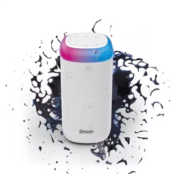 Nešiojamas garsiakalbis Hama Shine 2.0 Stereo, baltas, 30 W