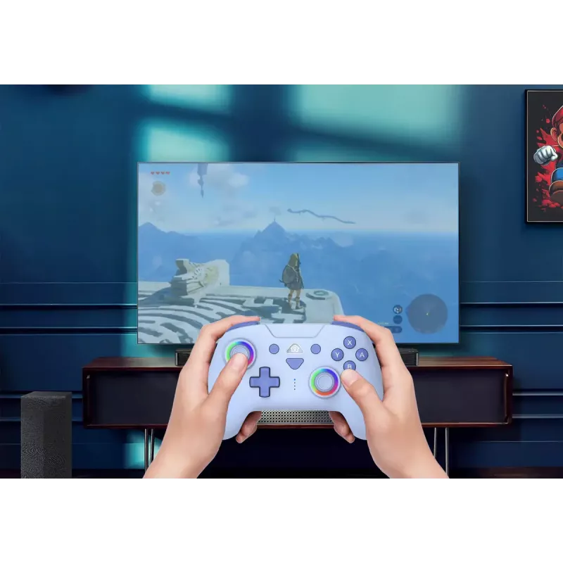 Žaidimų pultas Subsonic 147436 Blue RF, skirtas Nintendo Switch, belaidis, 10 h baterija