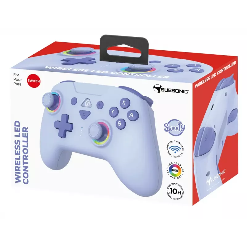 Žaidimų pultas Subsonic 147436 Blue RF, skirtas Nintendo Switch, belaidis, 10 h baterija