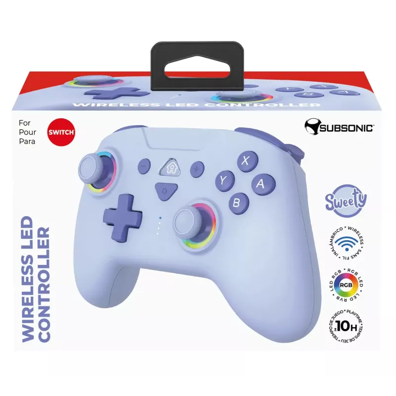Žaidimų pultas Subsonic 147436 Blue RF, skirtas Nintendo Switch, belaidis, 10 h baterija