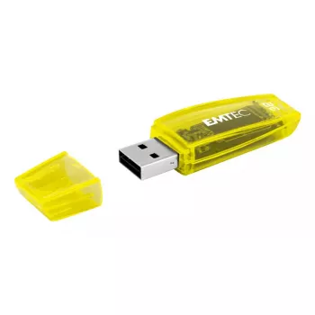 USB atmintukas Emtec C410 Neon 16GB Type-A 2.0 oranžinis geltonas