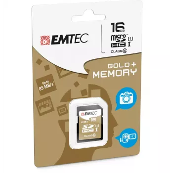 Emtec 16GB SDHC Class10 Gold atminties kortelė