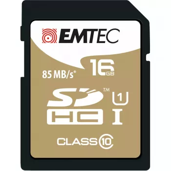 Emtec 16GB SDHC Class10 Gold atminties kortelė