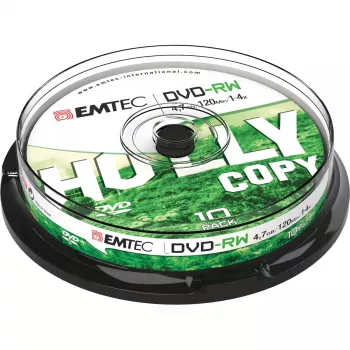 Emtec ECOVRW47104CB DVD-RW perrašomas diskas 4.7 GB 10 vnt.