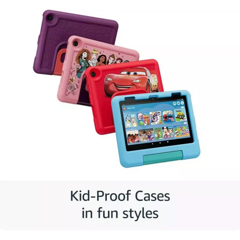 Planšetinis kompiuteris Amazon Fire HD 8 Kids (2024) B0CVDWHGG5 8 colių HD, 3 GB RAM, 32 GB atminties, violetinis