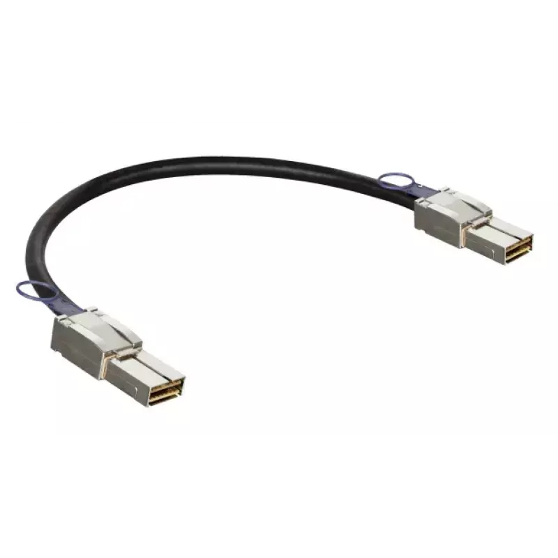 Tinklo kabelis D-Link CXP 120G, 0,5 m, CXP kištukas–CXP kištukas, juodas