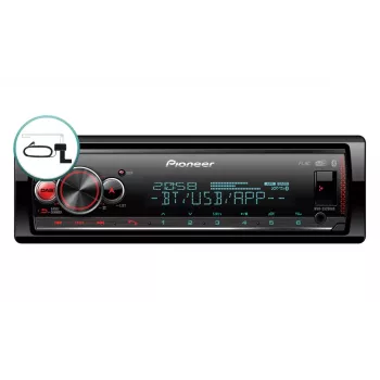 Automobilinis medijos imtuvas Pioneer MVH-S520DABAN 200W Bluetooth juodas