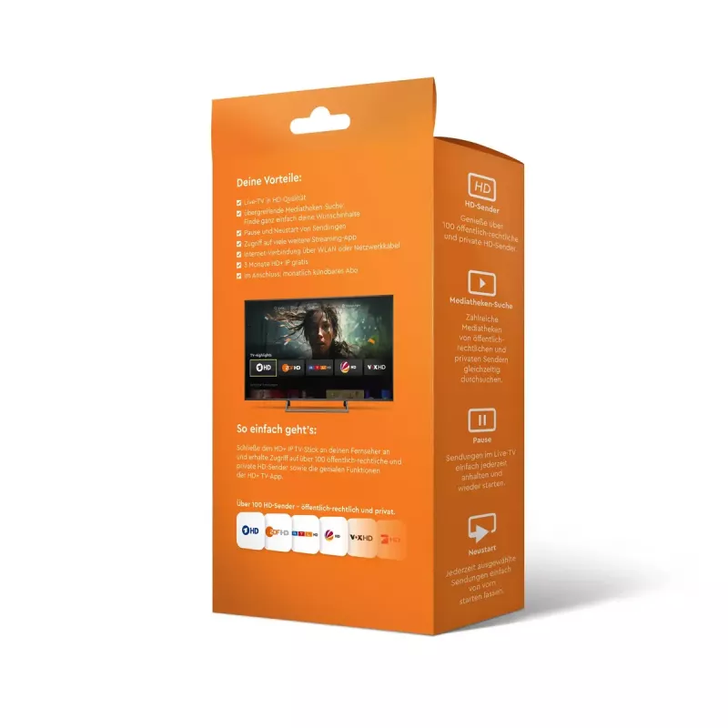 HD+ Smart TV dongle HDMI 4K Ultra HD Android juodas 32GB