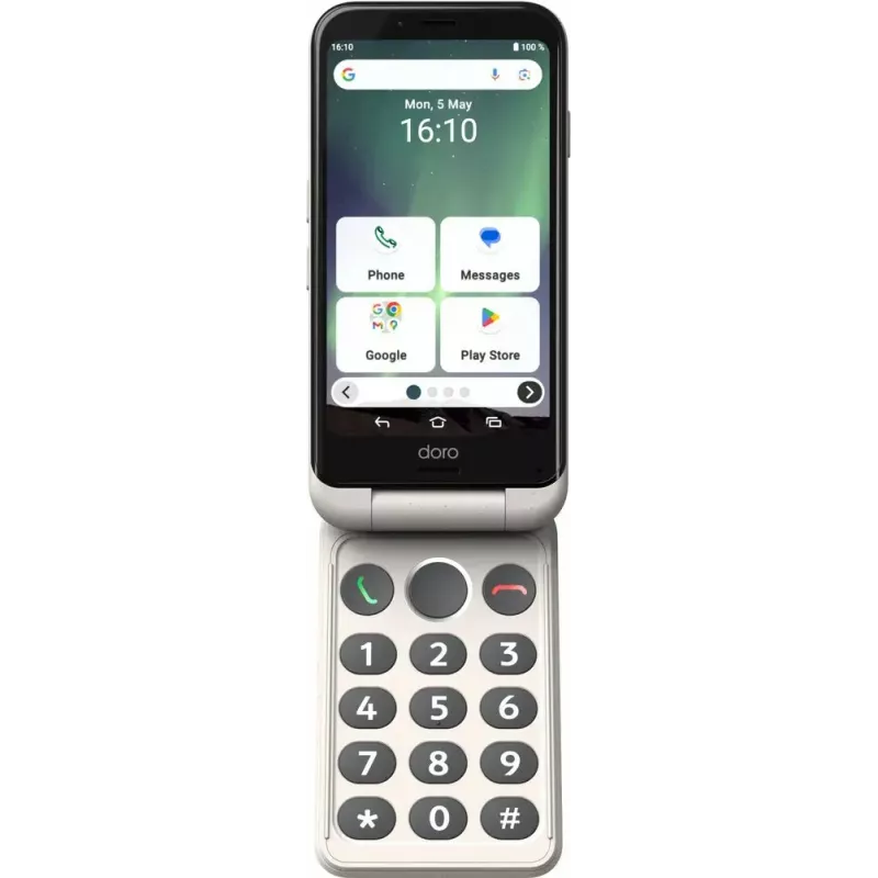 Išmanusis telefonas Doro Aurora A20 4.5 colio 4 GB 64 GB Juoda Balta