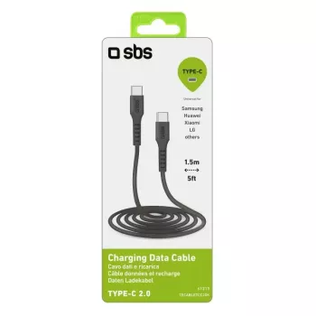 USB-C į USB-C laidas SBS Mobile TECABLETCC20K 1,5 m, USB 2.0, juodas