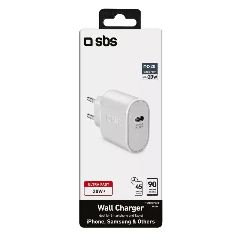 SBS 20W Power Delivery įkroviklis su USB-C
