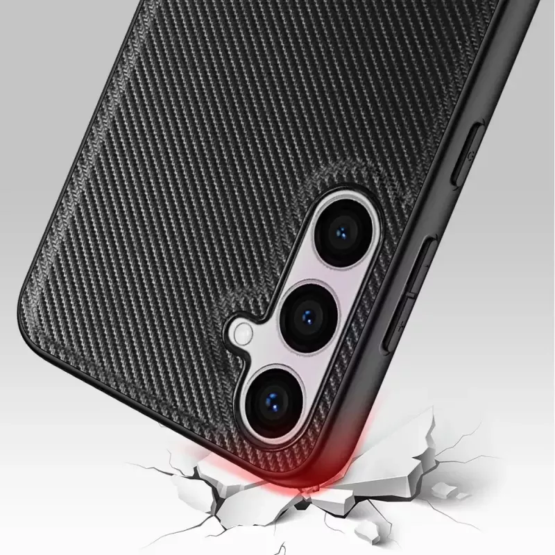 Mobiliojo telefono dėklas Nevox StyleShell NYLO Samsung Galaxy S24 Plus juodas 16,8 cm