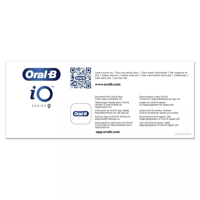 Sukamasis-osciliuojantis dantų šepetėlis Oral-B iO 80363731 Juodas Sidabrinis Suaugusiems Dantenų priežiūra Jautrūs dantys Balinimas