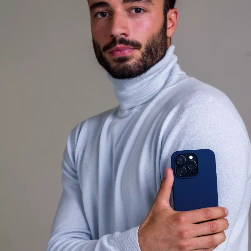 dbramante1928 Monaco iPhone 14 Pro Max Pacific Blue tvirtas dėklas